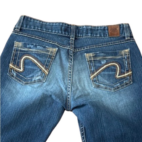 BKE Denim Distressed Blue Jeans Bootcut Cowgirl - Picture 3 of 12